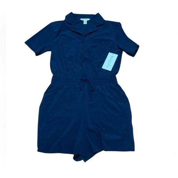 ATHLETA Avenue Romper in Navy NWT Size Small petite - Picture 2 of 5